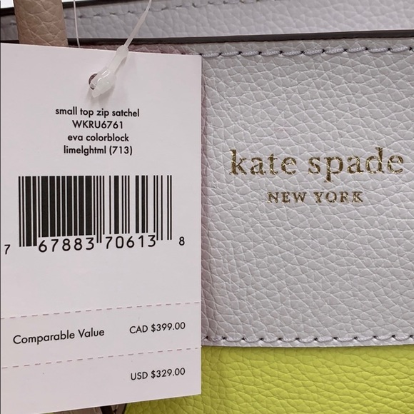 Kate Spade Eva Small Top Zip Satchel limelghtml - Picture 16 of 16